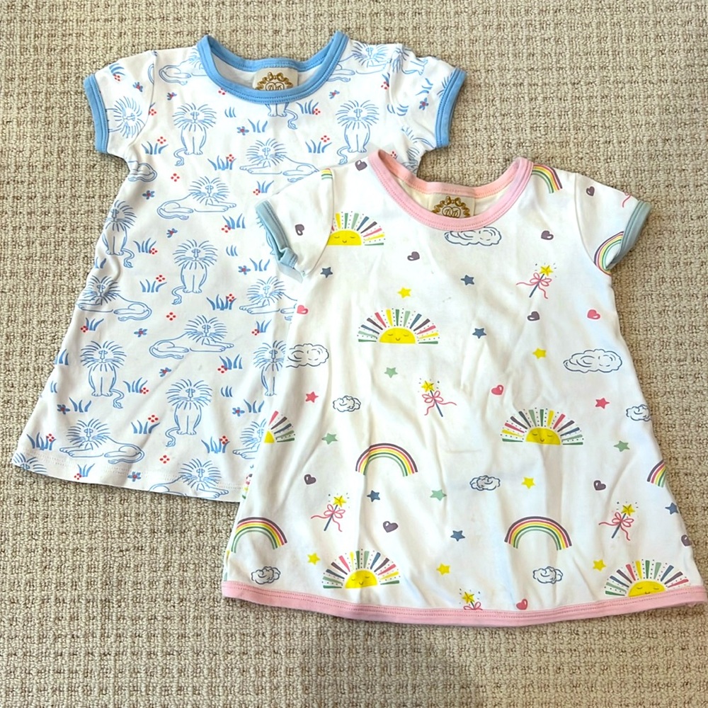 The Beaufort Bonnet set of two Polly play dresses. Size 2T.